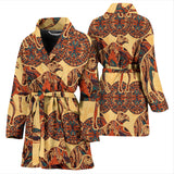 Camel Polynesian Tribal Design Pattern Women'S Bathrobe