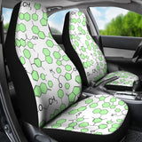 Chemistry Periodic Table Pattern Print Design 03 Universal Fit Car Seat Covers