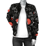 Fox Sleeping Fox Pattern Women'S Bomber Jacket