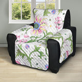 Beautiful pink lotus waterlily leaves pattern Recliner Cover Protector