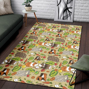 Guinea Pig Pattern Print Design 04 Area Rug