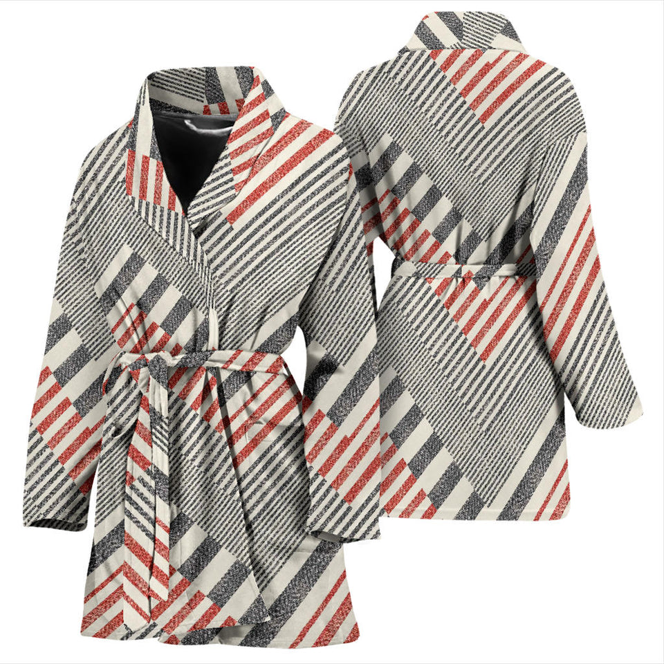 Zigzag Chevron Striped Pattern Women'S Bathrobe