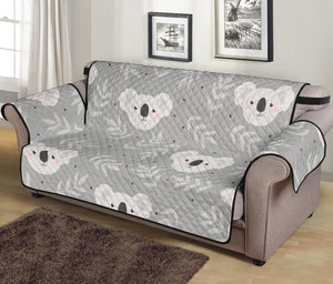 Cute koala leaves pattern Sofa Cover Protector