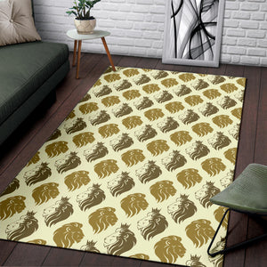 Lion Pattern Print Design 02 Area Rug