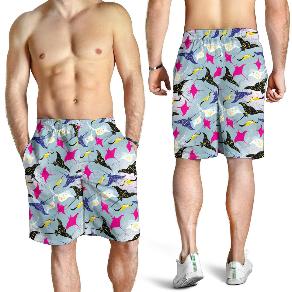Stingray Pattern Print Design 01 Men Shorts