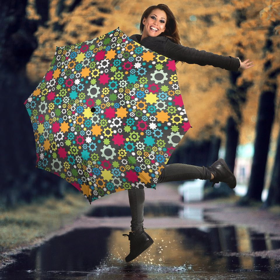 Gear Pattern Print Design 03 Umbrella