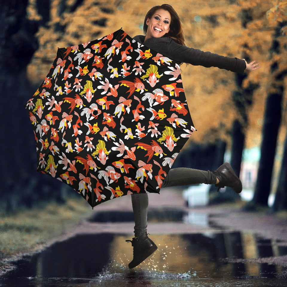 Goldfish Pattern Print Design 03 Umbrella