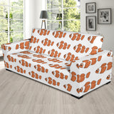 Clown Fish Pattern Print Design 05 Sofa Slipcover