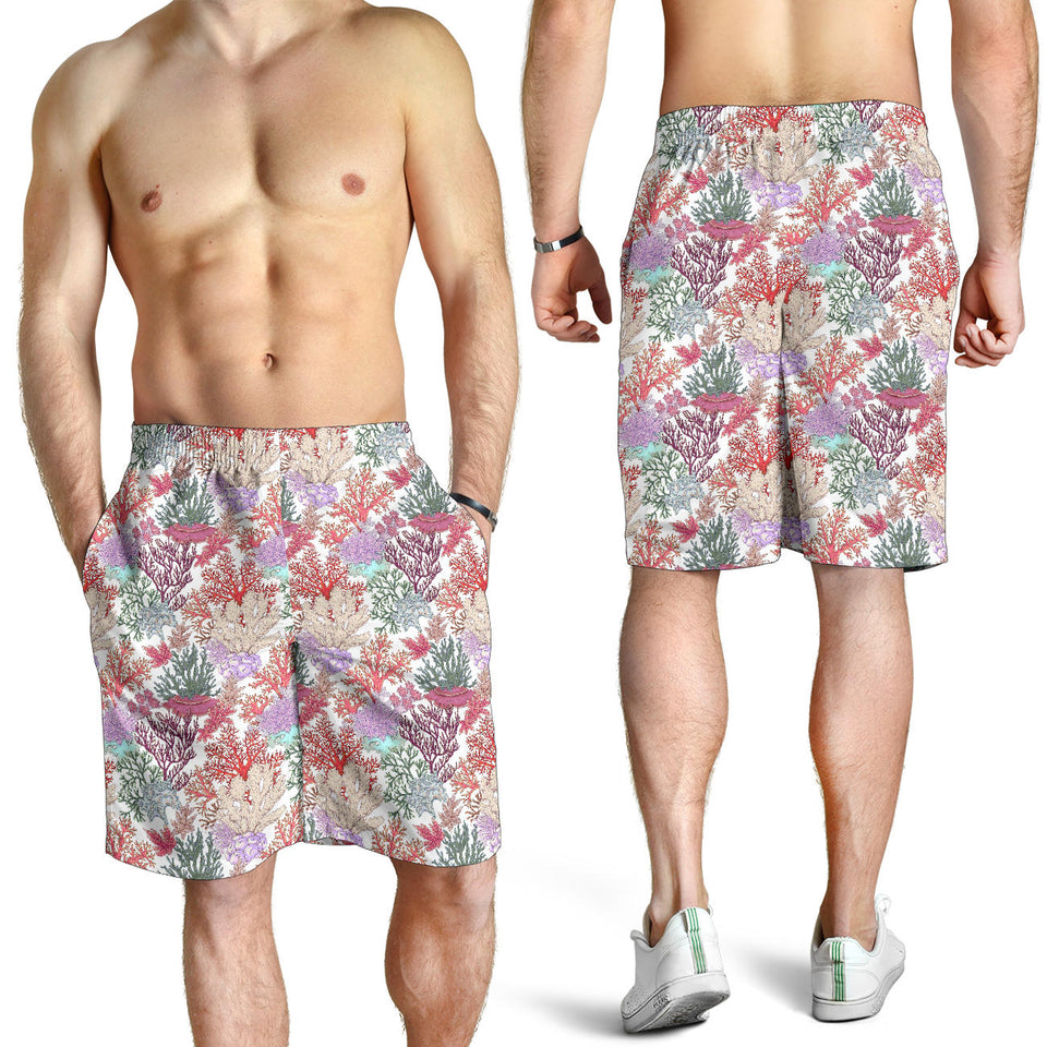 Coral Reef Pattern Print Design 03 Men Shorts