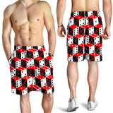 Dice Pattern Print Design 02 Men Shorts