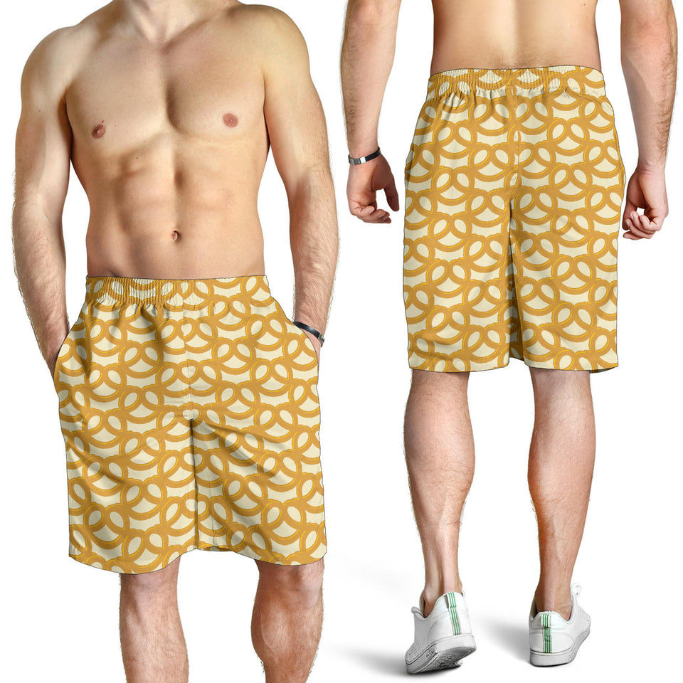 Pretzels Pattern Print Design 01 Men Shorts