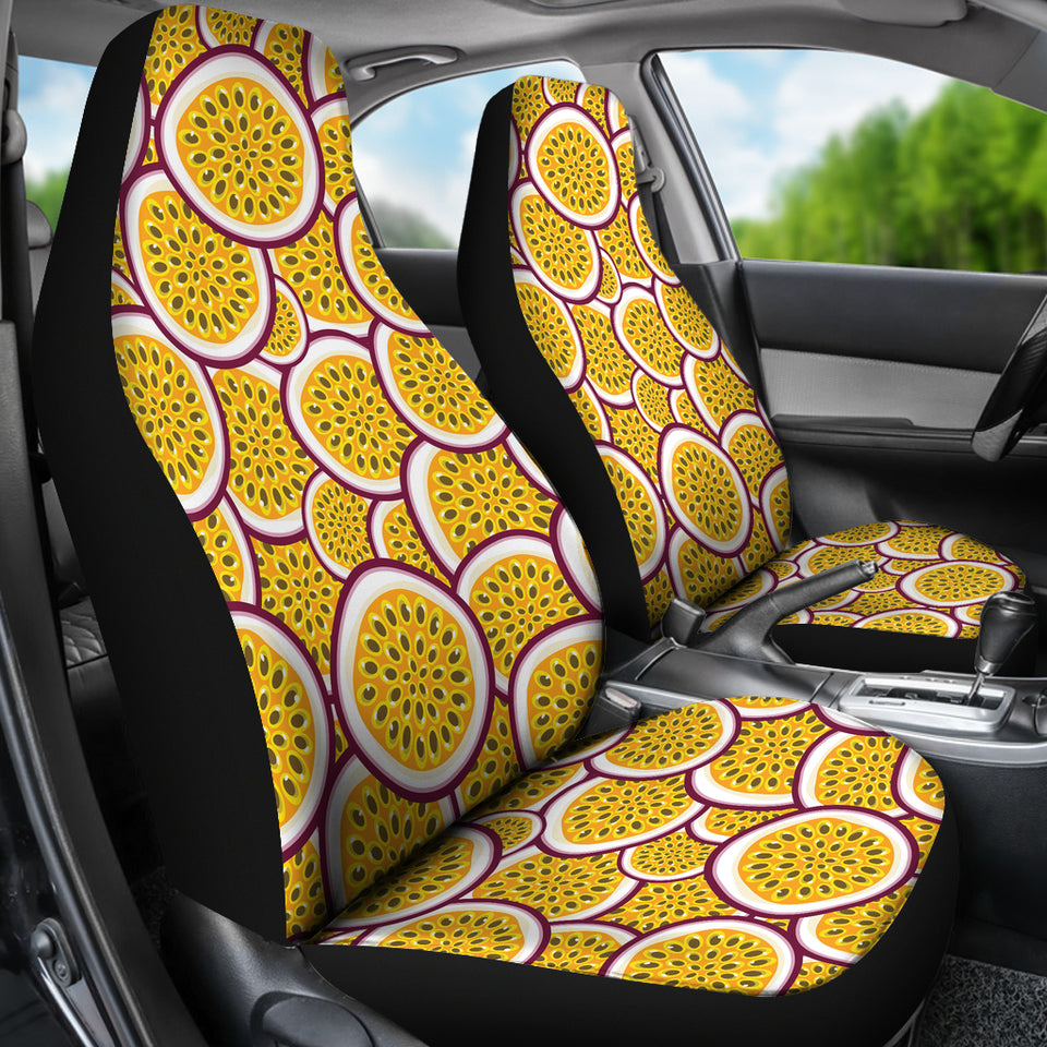 Passion Fruits Slice Pattern  Universal Fit Car Seat Covers