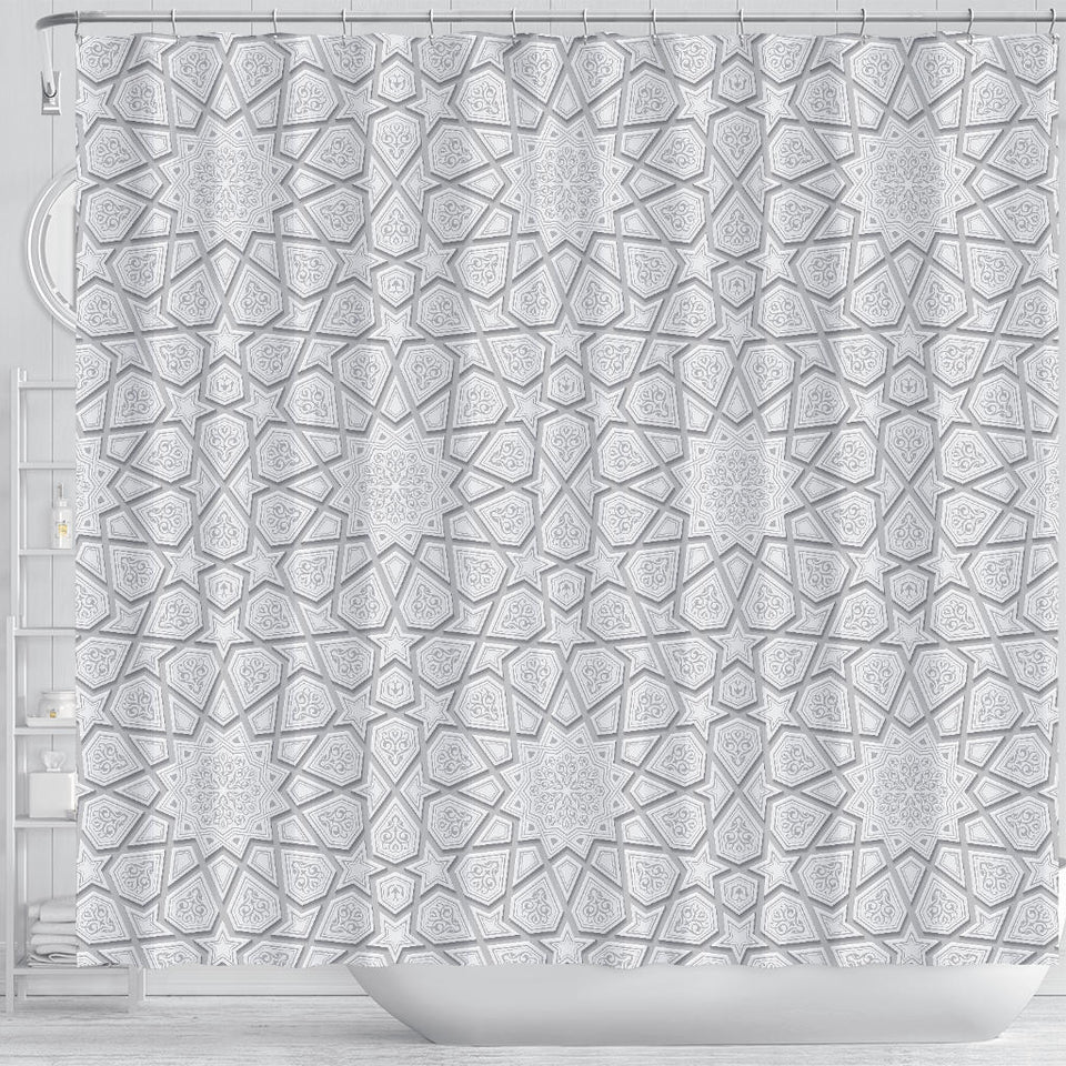 Arabic Star Pattern Shower Curtain Fulfilled In US