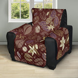 Coffee bean flower pattern Recliner Cover Protector