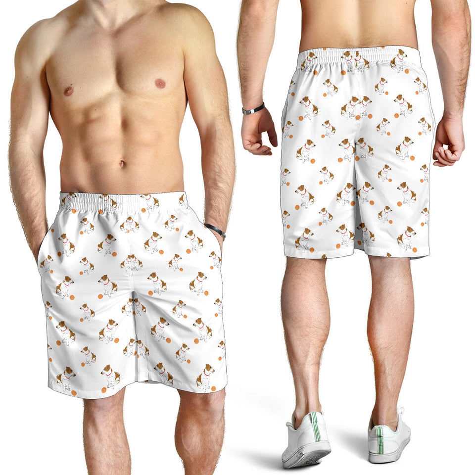 Jack Russel Pattern Print Design 05 Men Shorts
