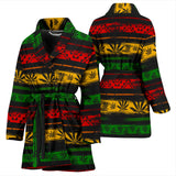 Canabis Marijuana Weed Pattern Print Design 04 Women's Bathrobe