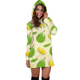Durian Pattern Women'S Hoodie Dress