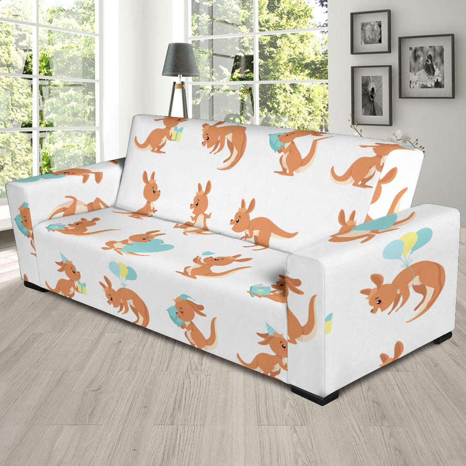 Cute Kangaroo Pattern Sofa Slipcover