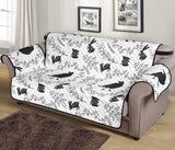 Crows floral wreath rabbit pattern Sofa Cover Protector