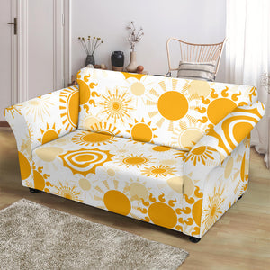 Sun Design Pattern Loveseat Couch Slipcover