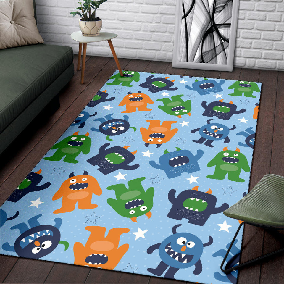 Alien Pattern Print Design 04 Area Rug