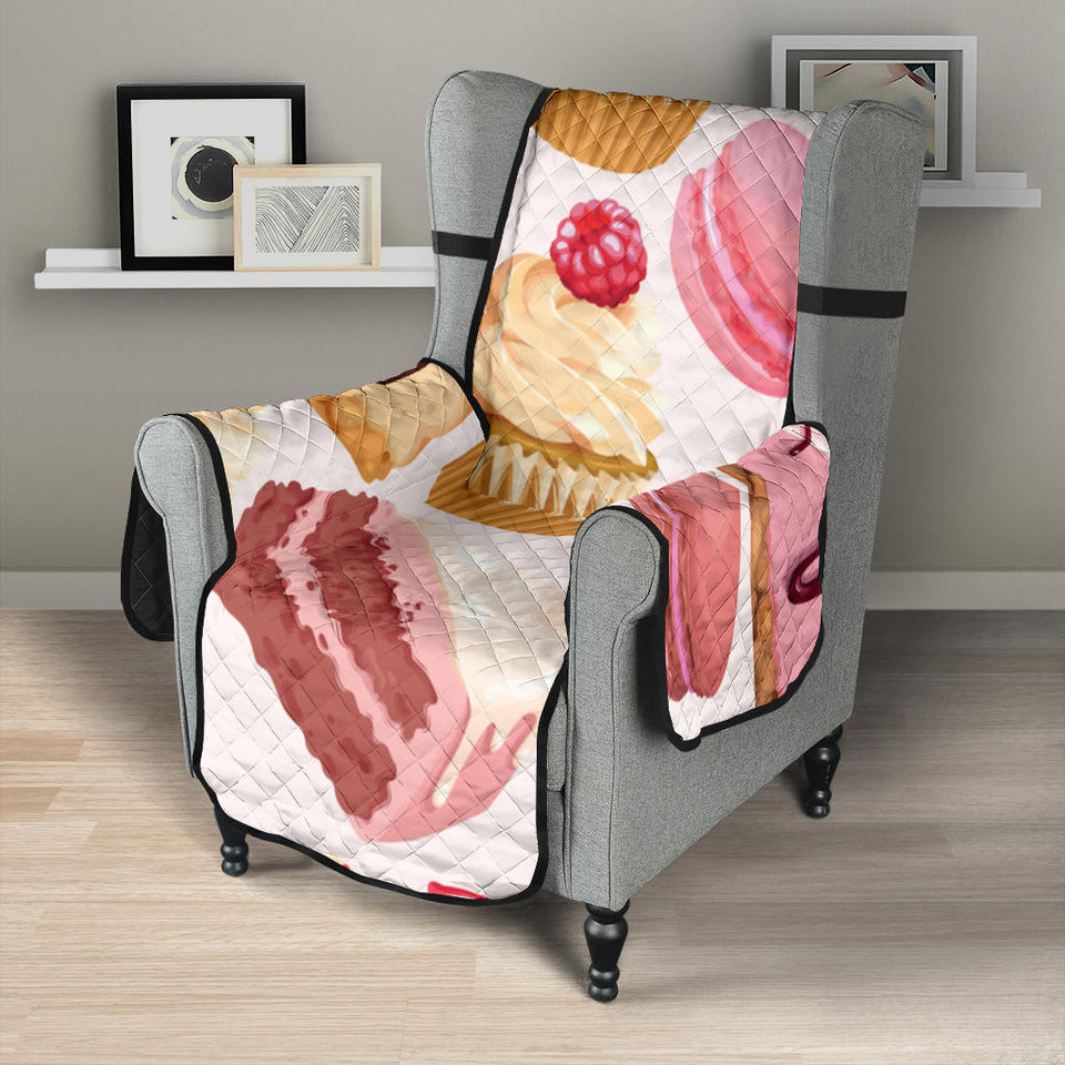 Cake cupcake sweets pattern Chair Cover Protector