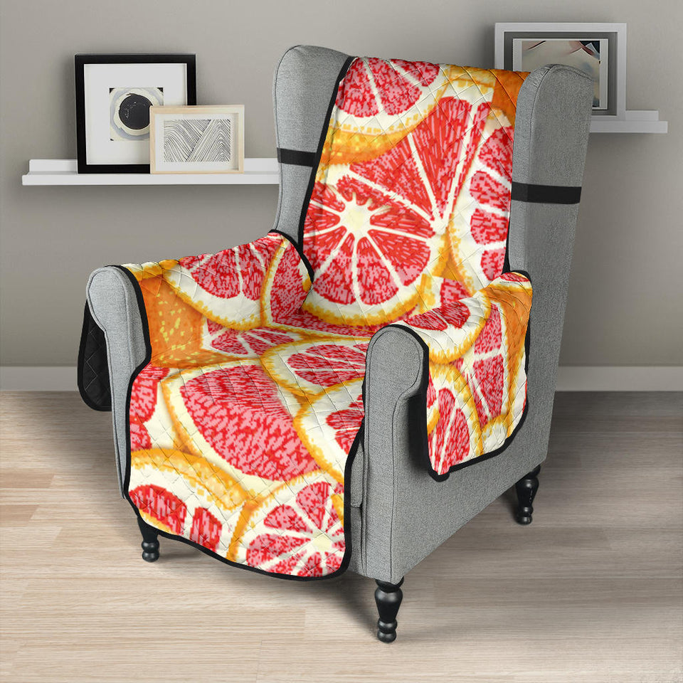 Tropical grapefruit pattern Chair Cover Protector