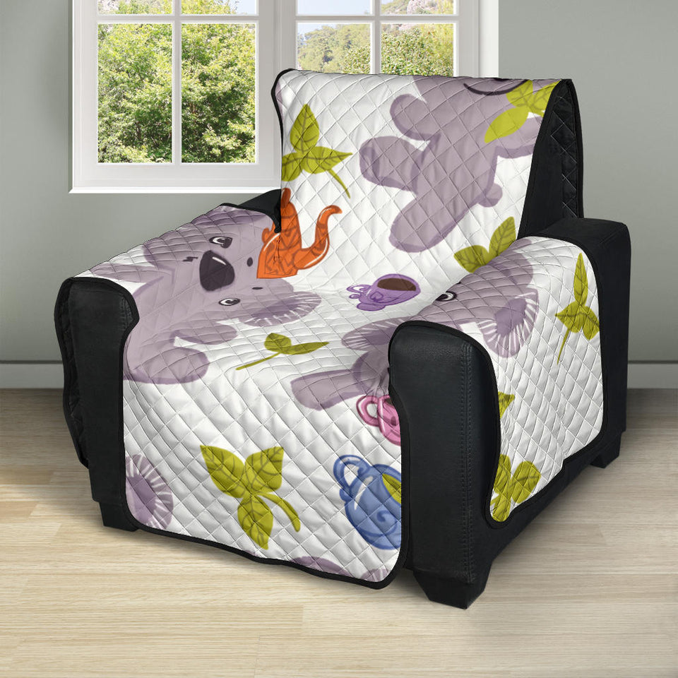 Cute koalas teapots tea Recliner Cover Protector