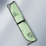 Broccoli Sketch Pattern Car Sun Shade