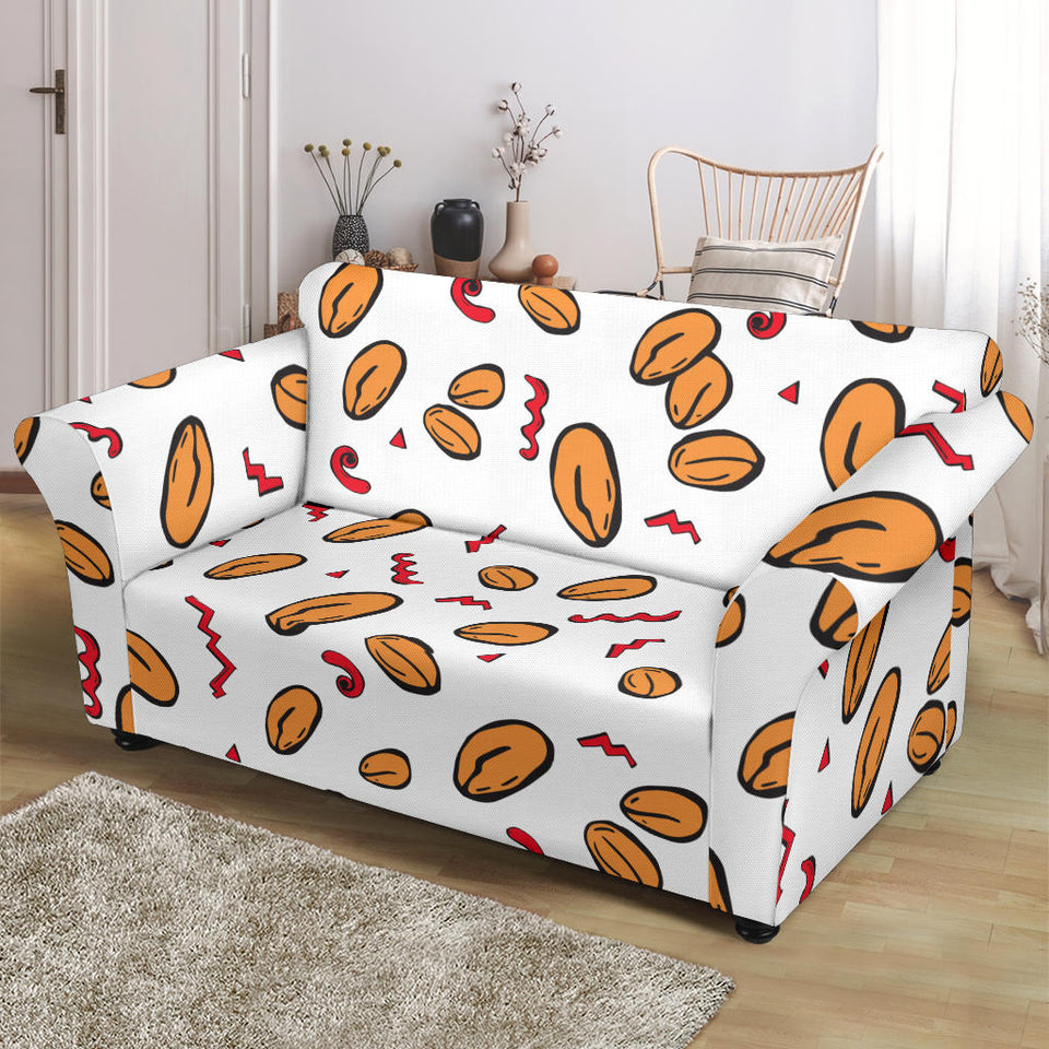 Peanuts Pattern Background Loveseat Couch Slipcover