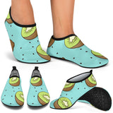 Kiwi Blue Background Aqua Shoes