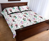 cute mermaid dolphin fish starfish pattern Quilt Bed Set