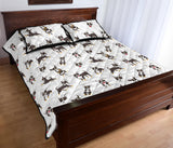 Chihuahua dog pattern Quilt Bed Set