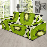Kiwi Black Dot Background Sofa Slipcover