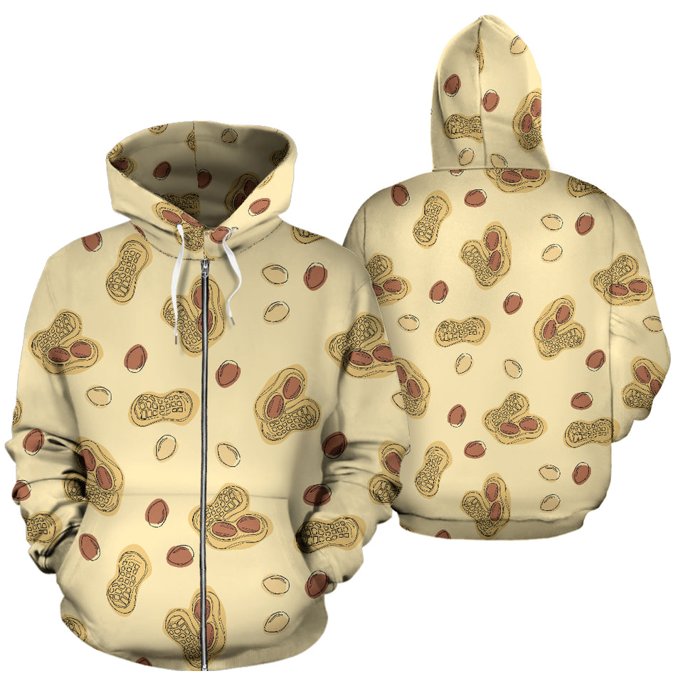 Peanuts Design Pattern Zip Up Hoodie