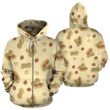 Peanuts Design Pattern Zip Up Hoodie