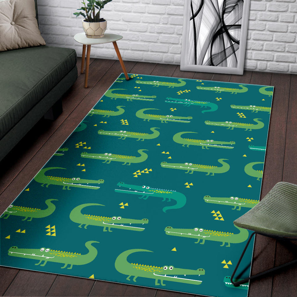 Crocodile Pattern Area Rug