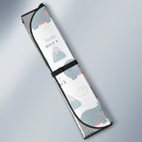 Cute Rhino Heart Pattern Car Sun Shade