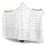 Airplane Print Pattern Hooded Blanket