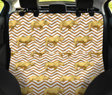 Rhino Yellow Theme Pattern Dog Car Seat Covers