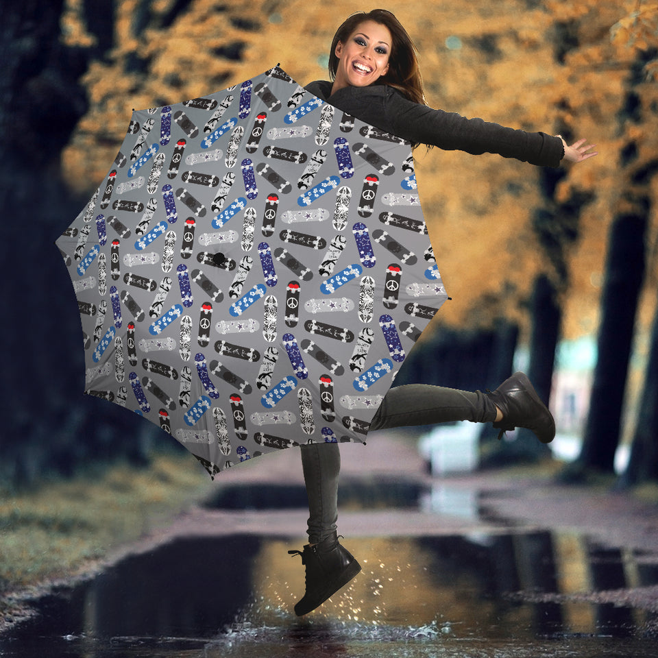Skate Board Pattern Print Design 03 Umbrella