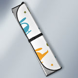 Colorful Helicopter Pattern Car Sun Shade