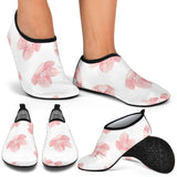 Pink Sakura Cherry Blossom Pattern Aqua Shoes