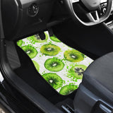 Watercolor Kiwi Pattern Front And Back Car Mats