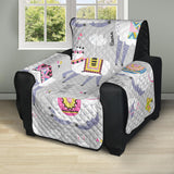Cute Llama Alpaca pattern Recliner Cover Protector