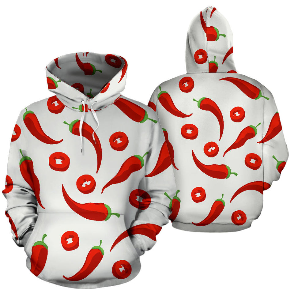 Chili Pattern Men Women Pullover Hoodie