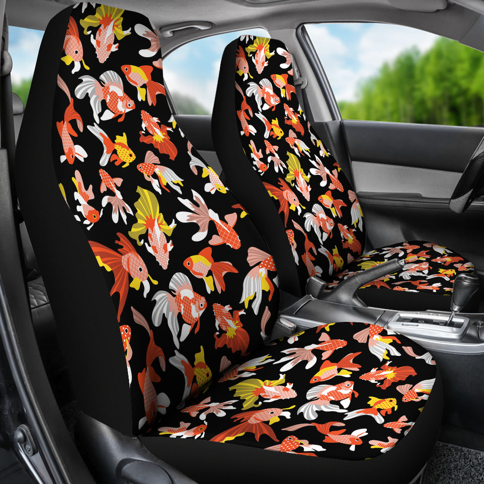 Goldfish Pattern Print Design 03 Universal Fit Car Seat Covers