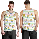 Cute hand drawn mermaid Men Tank Top