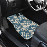 Shell Polynesian Tribal Design Pattern Front Car Mats