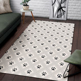 Dog Paws Pattern Print Design 03 Area Rug